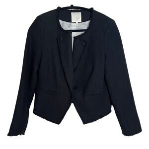 Joie black tweed tuxedo blazer size small NWOT
